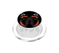 Red Admiral Butterfly Flying Wildlife Nature Butterfly PopSockets PopGrip for MagSafe