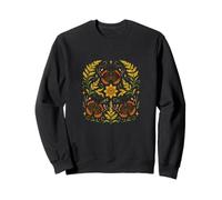 Red Admiral Butterfly Mandala Symmetry with Nature Inspired Sweatshirt