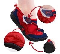(Red, Adults UK 1) GEEZY NEW Boys Girls Mens Womens Aqua Beach Surf Wet Water Shoes Wetsuit Boots Nalu