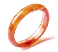 Red Agate Gemstone Bracelet for Women Bangle, Natural and Delicate Color, Great a Mom Gift