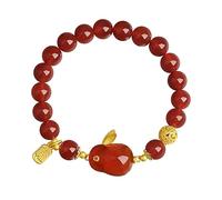 Red Agate Hand String Female National Wind S925 Silver Blessing Brand Bracelet to Send His Girlfriend