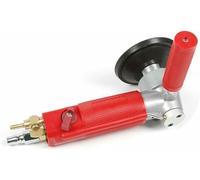 Red Air Grinder, 4-Inch Pneumatic Air Wet Stone Polisher Grinder Water Wet Air Sander Concrete Polishing Air-Powered Stone Polisher (4300 RPM)-