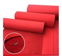 Red Aisle Runners for Weddings, Carpet Runner Runway Rug with 1 Piece Tape 2 mm Thick Polyester Aisle Runner Mat, Reception Rug Exhibition Carpet Hallway Carpet Disposable Rug ( Size : 1.2x15m )
