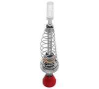 Red Alloy Pinball Shooter Handle with Silver Spring Rod | Replacement Arcade Game Accessory, Improved Grip and Stable Launches, for Home Cabinets and Repair