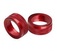 Red Alloy Volume Radio Switch Knob Covers for Cayenne, For Macan, 911 Enhance your Car's Aesthetics