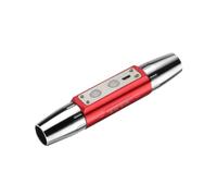 Red Aluminum Alloy Jade Craft Flashlight Multi Light Source USB Powered