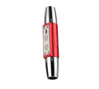Red Aluminum Alloy Jade Flashlight with USB Power for Outdoor Lighting