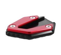 Red Aluminum Alloy Motorcycle Kickstand Support Plate for Garage Parking