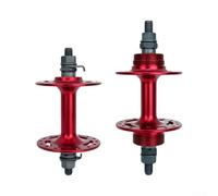 Red Aluminum Bicycle Hub 36 Hole Rear 170x10mm | High-strength aluminum alloy, front 150x9mm, hex locking nuts, black finish, intense riding durability