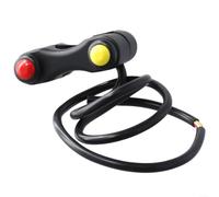 Red Aluminum Push Button Switch 12V 7/8" Mount