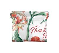Red Amaryllis Flowers Women's Leather Coin Purse Wallet Cute Makeup Period Bag for Men Women Travel, Red Amaryllis Flowers, 4.33"(L) x 3.74"(W) x 0.39"(H), Classic