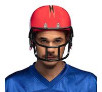 Red American football helmet