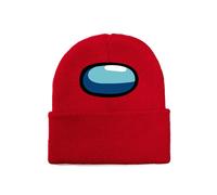 (Red) Among Us Unisex Winter Knitted Beanie Hat Warm Cap
