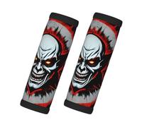 Red and Black Evil Ghost 2Pack Luggage Handle Wrap for Suitcase Travel Essential Material Comfortable Suitcase Handle Wraps for Suitcase for Traveling