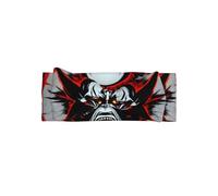 Red and Black Evil Ghost Baby Bow Headband for Girls 0-6 Months - Soft Stretchable Knit Headwrap for Newborn Infant Photography, Shower Gift