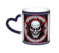 Red and Black Evil Ghost Blue It is a color-changing mug, black for cold and white for hot, and more durable after hand washing.pajamas for women short sleeve,pajama tops for women short sleeve,