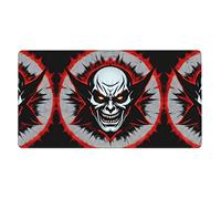 Red and Black Evil Ghost Extra Large Rubber Mouse pad 16x29.5in, Strong Adhesion, Durable, Suitable for a Wide Range of Occasions