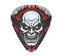 Red And Black Evil Ghost Guitar Plectrums Classical Triangle Bass Acoustic And Electric Guitar Plectrums For Guitarists 12 Pieces