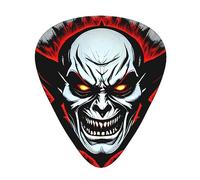 Red and Black Evil Ghost Patterned guitar picks - (thin/medium/thick) free to choose, suitable for all kinds of string instruments,