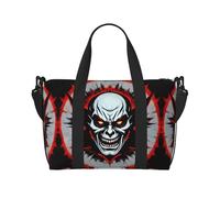 Red and Black Evil Ghost Printed women's crossbody handbag, suitable for work commuting/fitness/travel, fashionable and versatile shoulder bag