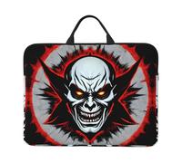 Red and Black Evil Ghost Prints 14-Inch Laptop Sleeve Waterproof And Shockproof Suitable For Office Work Business Trips And Daily Travel.