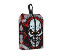 Red and Black Evil Ghost Shoe Bag for Travel-Waterproof Shoe Organiser for Suitcase, 3 in 1 Storage Pouch for Gym Trainers