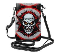 Red and Black Evil Ghost This lightweight, unisex flap crossbody bag frees up your hands and is suitable for travel, holidays, and everyday use.