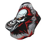 Red and Black Evil Ghost Versatile full-print Stroller Chair Cover/Nursing Cover, specially designed for your baby