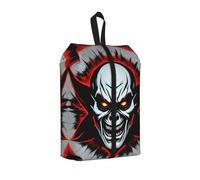 Red and Black Evil Ghost Water Resistant Travel Shoe Bag with Handle for Suitcase Sneakers Boots Gym 1 PC
