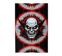 Red and Black Evil Ghost Wooden Jigsaw Puzzle 1000 Pieces-Relaxing Family Activity for Adults, Colourful Landscape Puzzle in Plastic Box, Home Decor Gift