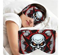Red and Black Evil GhostPrints Comfortable Sleep mask | Skin-friendly and breathable adjustable eye mask for naps and travel.