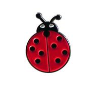 Red and Black Ladybird Metal Enamel Pin Badge Lapel Brooch Insect Ladybug