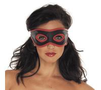 Red And Black Leather Mask