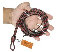 Red and Black Mini Pocket Leather Bullwhip 3 feet / 91 cm Length Miniature Bullwhip Brown Little Snappers Cracking Loud Mini Whips