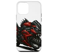 Red and Black Piranha Monster Bike with Razor Fangs Case for iPhone 12 mini