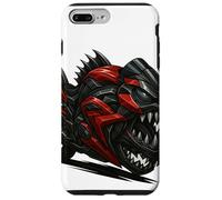 Red and Black Piranha Monster Bike with Razor Fangs Case for iPhone 7 Plus/8 Plus