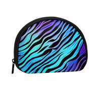 Red and black plaid Mini Coin Purse Pouch Change Holder, Shell Shape Zip Around Wallet,Credit Card Holder for Women, Purple Camouflage Zebra Stripes, One Size, Classic