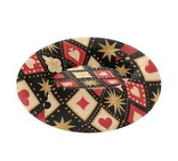 Red and Black Poker Board Grid Pet Cat Bed Relieve Stress Orthopedic Dog Bed for Small Size Pets Supplies S