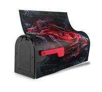 Red and black rose Print Reusable Waterproof Mailbox Cover Magnetic for Unique Easy toIdentify Mailboxes