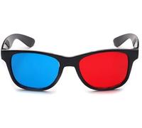 Red and Blue 3D Glasses Universal TV Movie Dimensional Video Frame 3D Glasses DVD Game Glass 3D Style Glasses for 3D Movies Games, 3D Viewing