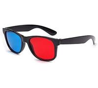 Red and Blue 3D Glasses Universal TV Movie Dimensional Video Frame 3D Glasses DVD Game Glass 3D Style Glasses for 3D Movies Games, 3D Viewing Glasses, Light Simple Design，3D Viewing Glasses