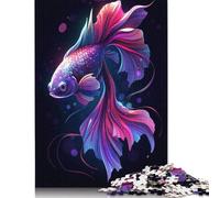 Red And Blue Betta 2 Jigsaw Puzzles Puzzles for Adults Kids. 1000 Piece Impossible Challenge Toy Educational Games Home Decoration for Educational Games Gifts 1000pcs (75x50cm)