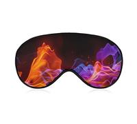 Red and Blue Fire Sleep Eye Mask Soft Sleep Cover Blindfold Sleeping Mask Cover for Sleep Travel