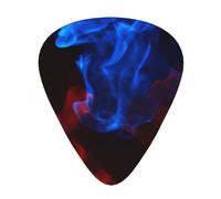 Red And Blue Flame,12 Pcs Guitar Pick,3 Different Thickness Plectrums for Acoustic Guitar Bass Ukulele (0.46mm 0.96mm 0.71mm)
