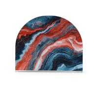 Red and Blue Marble Texture Acrylic restaurant napkin holder for Farmhouse Cocktail freestanding napkin holders for tables home decor for Picnic Bar Rustic