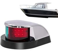 Red and Green LED Boat Lights, Boat Navigation Light Fold Down LED Marine Boat Anchor Lights All Round 360 Degree 4500K Pure White 12 V~24V