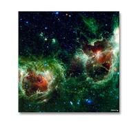 Red And Green Nebula gaming mat (4Ft X 4Ft)