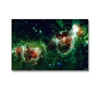 Red And Green Nebula gaming mat (6Ft X 4Ft)