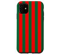 Red And Green Striped Phone Case Girl Winters Stripe Case for iPhone 11