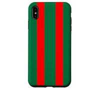 Red And Green Striped Phone Case Girl Winters Stripe Case for iPhone XS Max